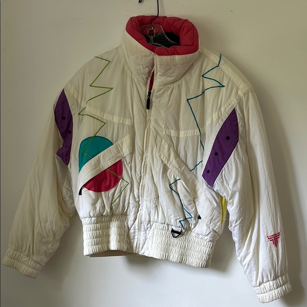 Vintage Colorful Women's Ski Jacket